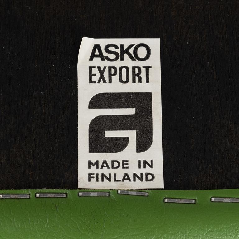 Esko Pajamies, fåtöljer, ett par, "Silver Wing", Asko 1970-tal.