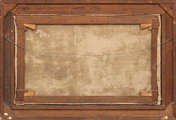 VILHELM VICTOR BILLE, olja på duk, signerad.