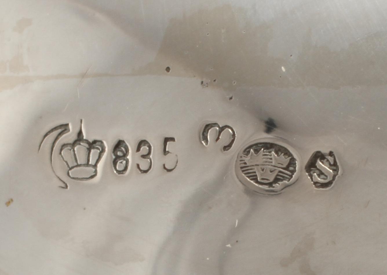 PARTI SILVER, 3 delar, 1900-tal. Vikt 355 g.