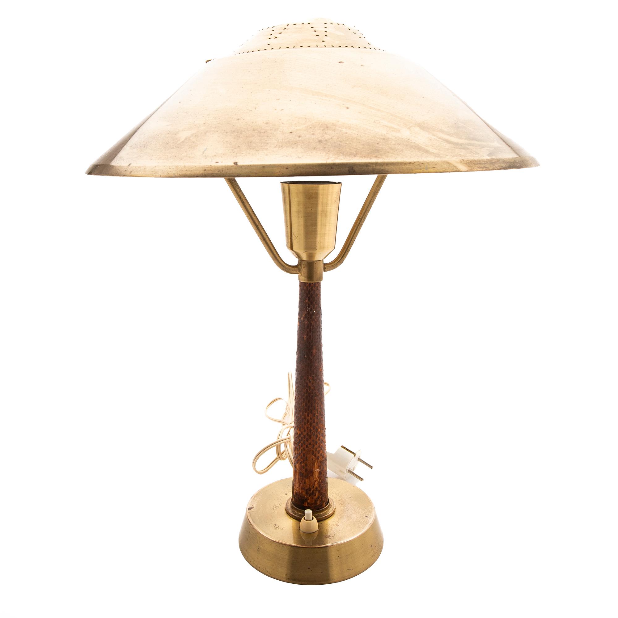 Table lamp, Swedish modern, E Hansson & Co, Malmö, 1950s.