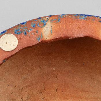 Ulla Kraitz, two stoneware sculptures, own studio, Fogdarp.