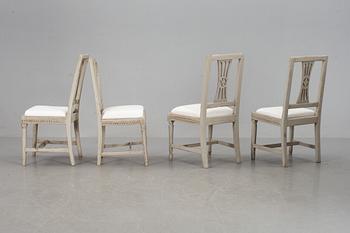 STOLAR, 4 st, gustavianska. 1800-tal.