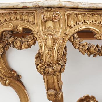 A Neo-Rococo 19th century console table.