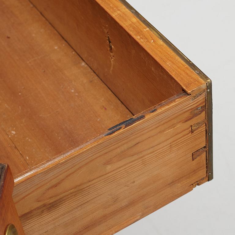 A late Gustavian-style mahogany commode, 19th century.