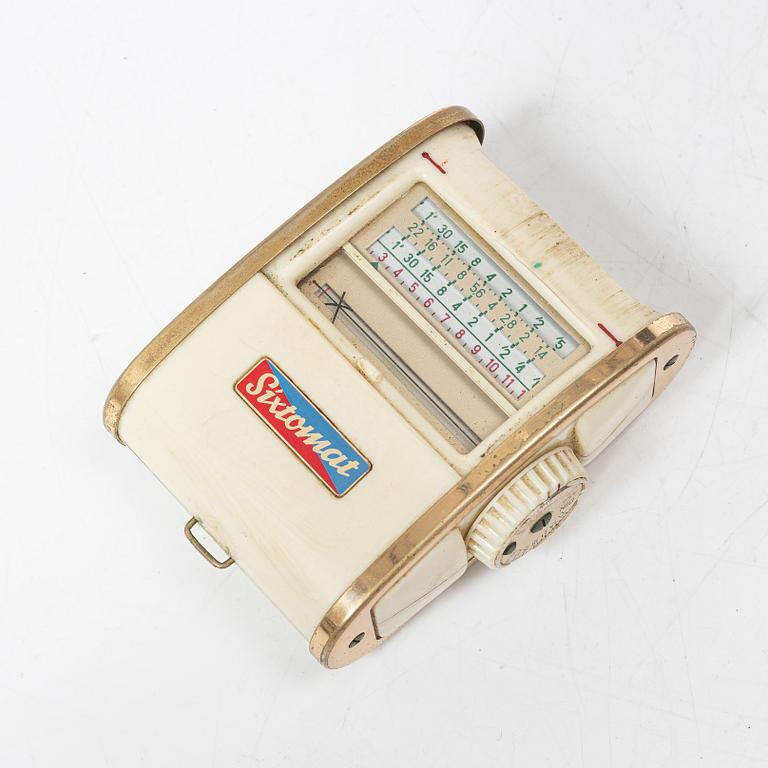 Mellanformatskamera, Rolleiflex, med väska och tillbehör, Franke & Heidecke, 1900-talets mitt, Tyskland.