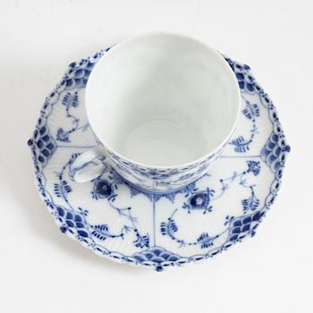 A 28-piece 'Musselmalet' porcelain coffee service, Royal Copenhagen, Denmark.