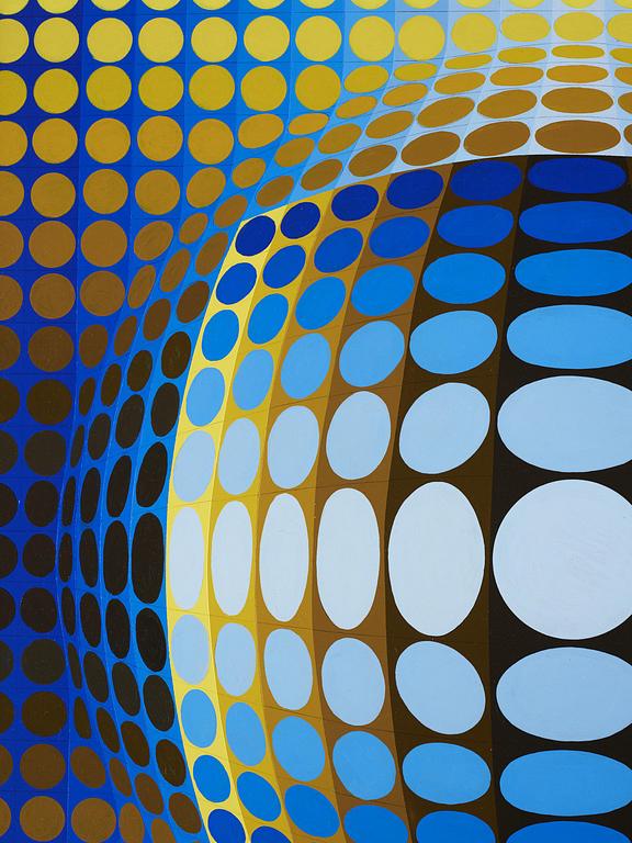 Victor Vasarely, "VEGA-JAUNE".