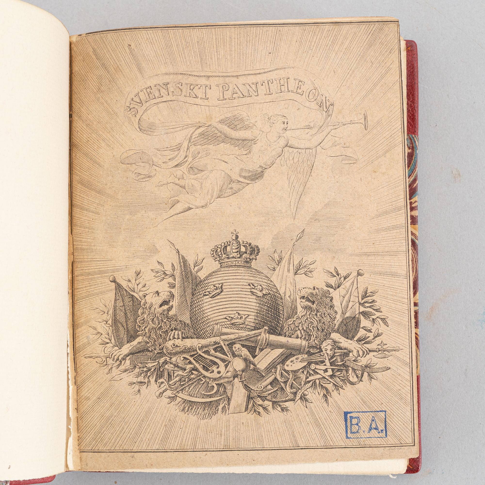 An attractively bound set, with 80 portrait plates, 5 vols.
