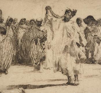Erich Wolfsfeld, Snake Dance, Marrakesh.