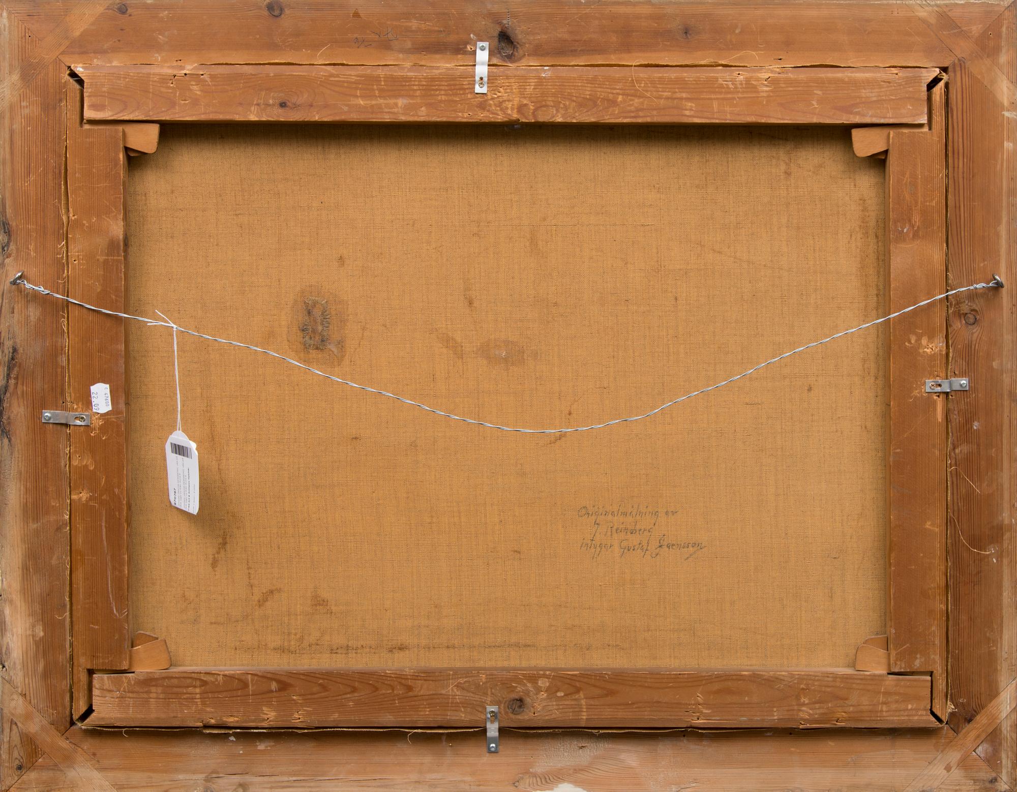 JOHAN JAKOB REINBERG, "A view of the river Aura in Turku".