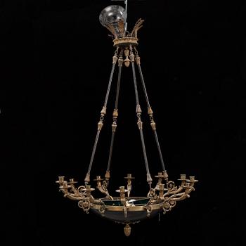 An Empire style lamp, early 20th Century.