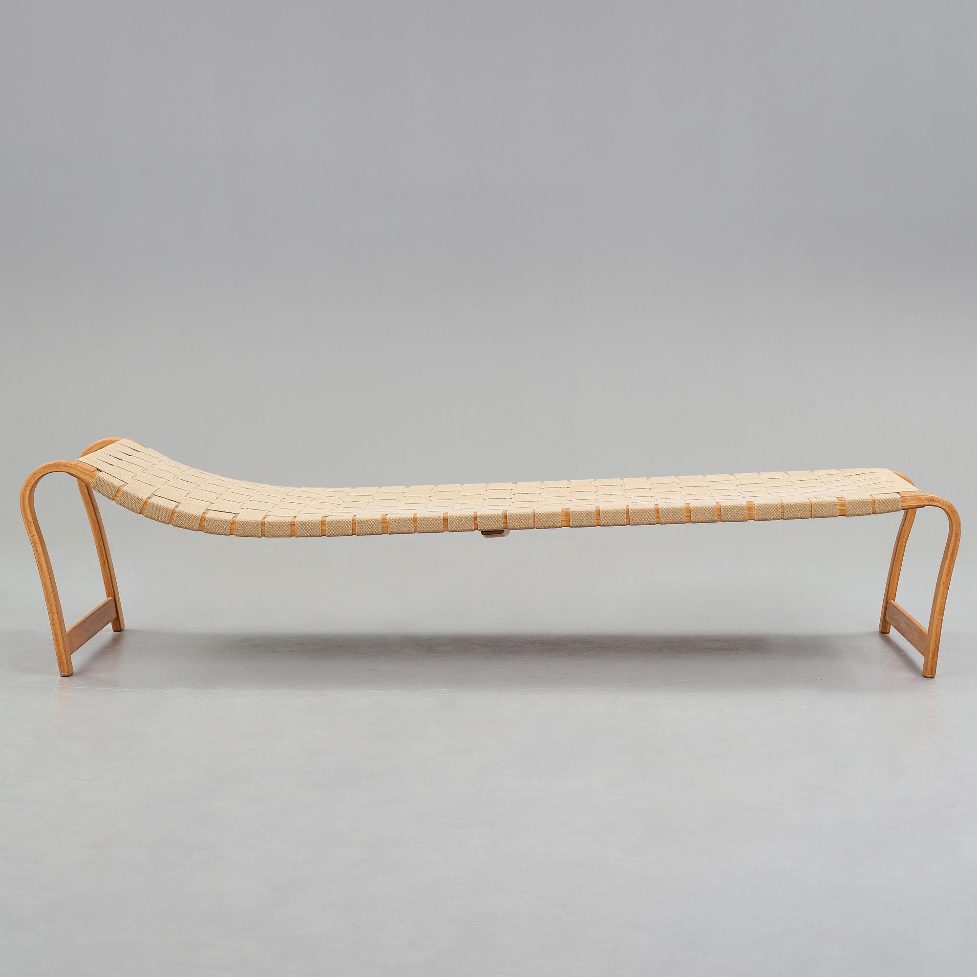 Bruno Mathsson, dagbädd, "Paris", Firma Karl Mathsson, Värnamo, 1950-tal.