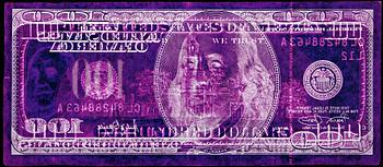 228. David LaChapelle, "Negative Currency: Hundred Dollar Bill Used As Negative", 1990 - 2008.