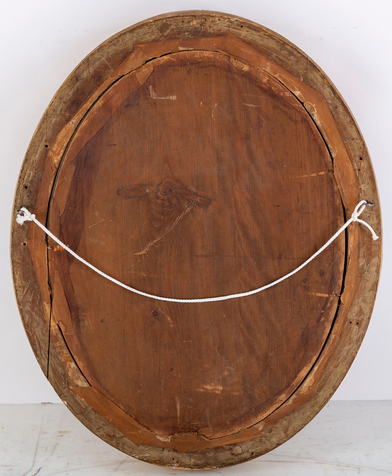 A gilt mirror, second half of the 20th Century.