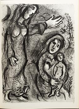 A MARC CHAGALL "Dessins pour la bible" with 24 colour lithographes, Paris 1960.