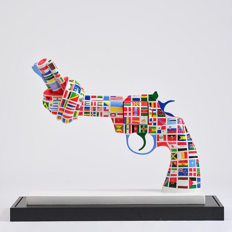 Carl Fredrik Reuterswärd, "One World for Non-Violence".