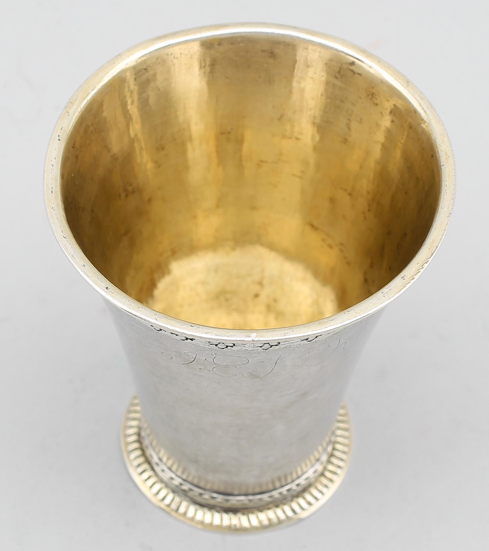 BÄGARE, silver, Bengt Björn, Västerås 1755.  Vikt 71 gram.