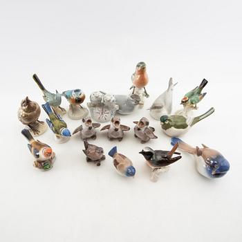 Figurines 18 pcs mostly Germany 20th century porcelain.