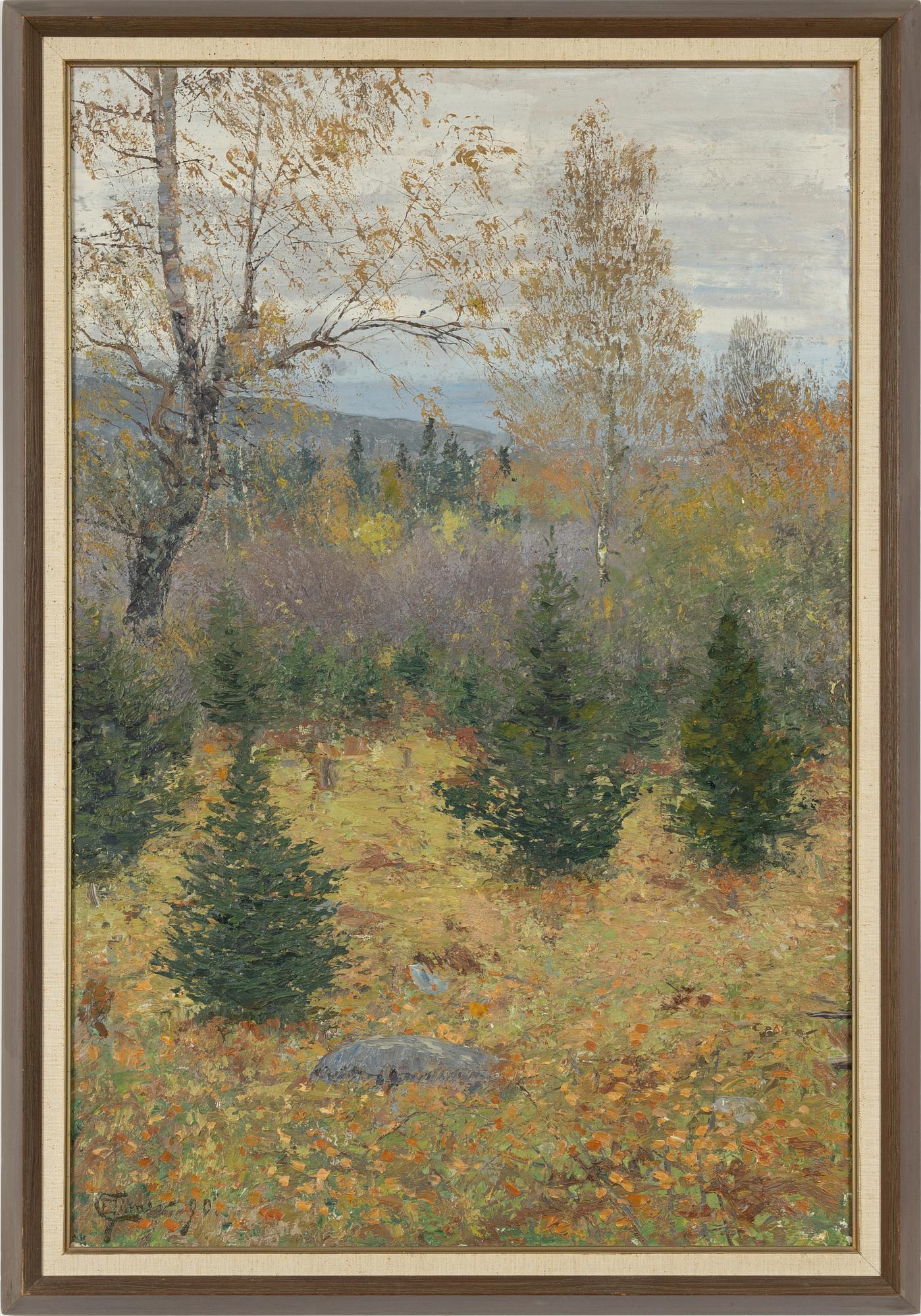 Carl Erik Törner, "Skogsinterieur, höst".