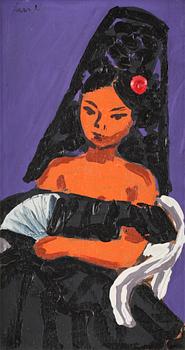 LARS NORRMAN, olja på pannå, signerad.