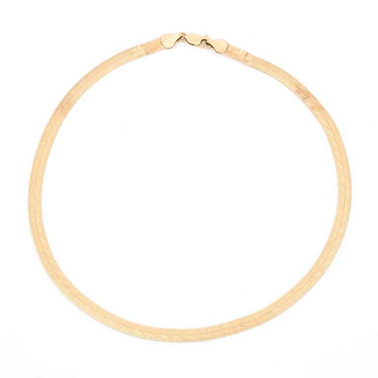 HALSBAND, 18K guld, Italien.