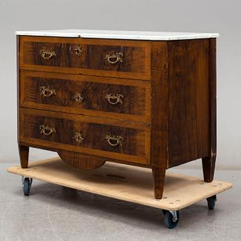 a 1700's gustavian chest of drawers.