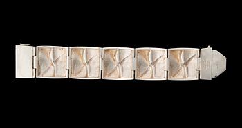 BJÖRN WECKSTRÖM, armband "Månbro" , silver. Lapponia 1970.