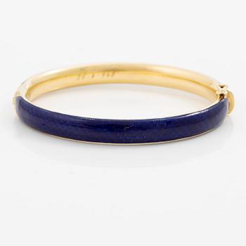 A bracelet 18K gold and enamel.