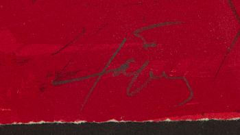 Antoni Tàpies, Composition in Black and Red.