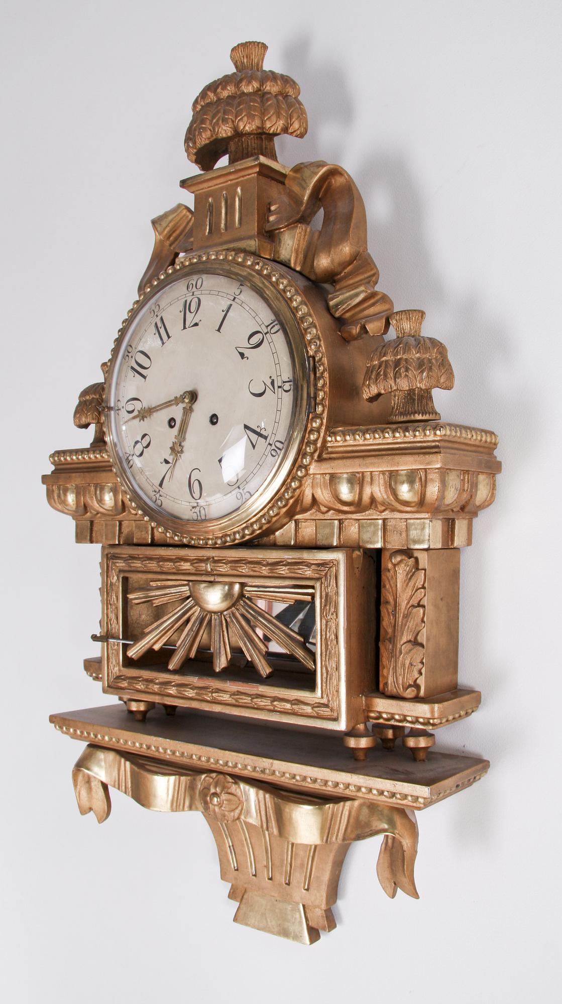 VÄGGPENDYL, gustaviansk stil, 1900-tal.