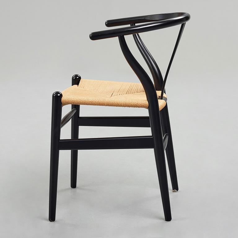 HANS J WEGNER, a "Wishbone Chair","CH24", for Carl Hansen & Søn, Denmark.