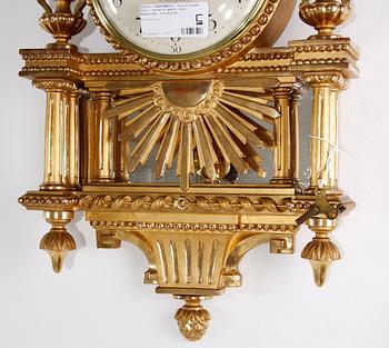VÄGGPENDYL, Gustaviansk stil. Urtavla märkt Rob. Engström, Stockholm.