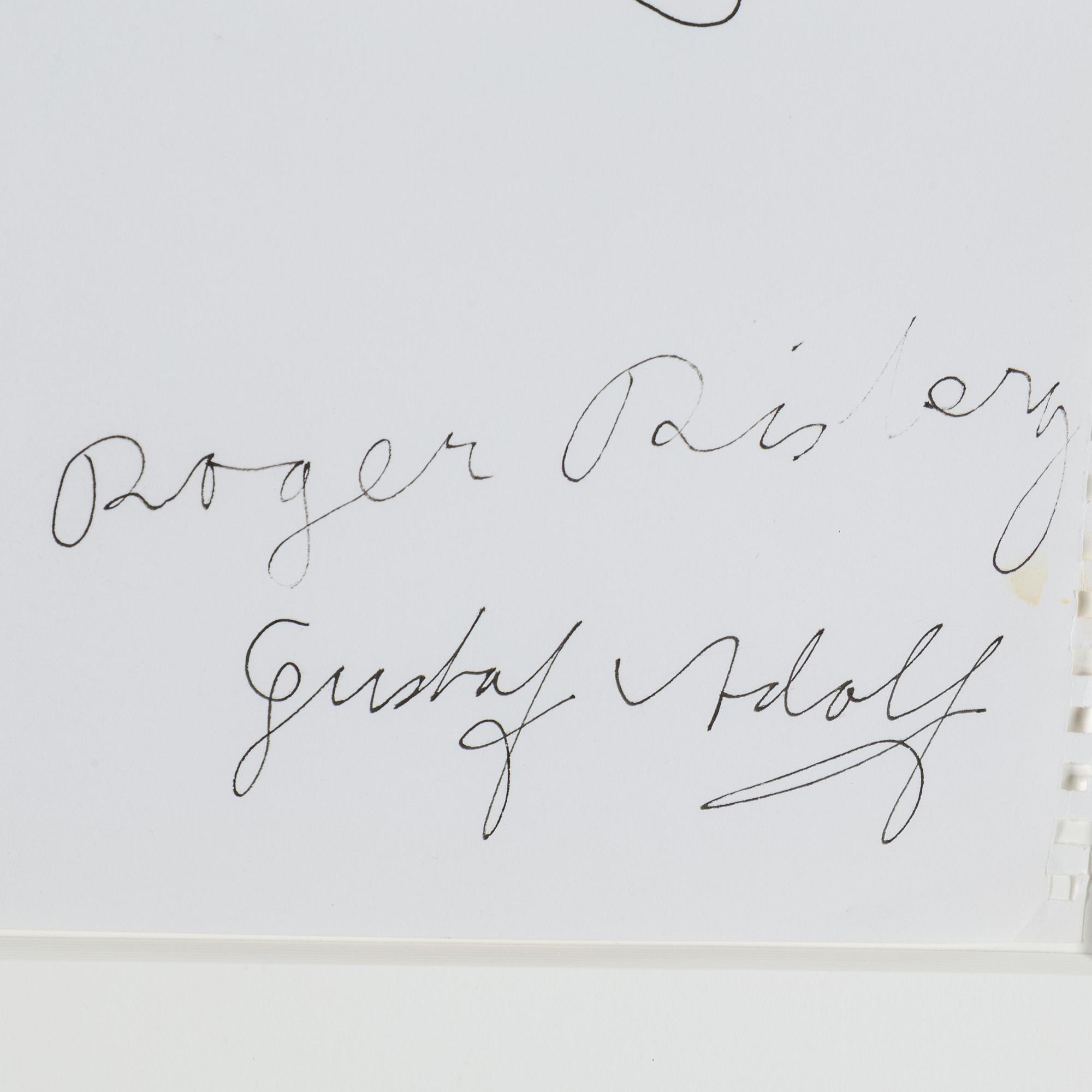 ROGER RISBERG, indian ink on paper, 2005, signed Roger Risberg.