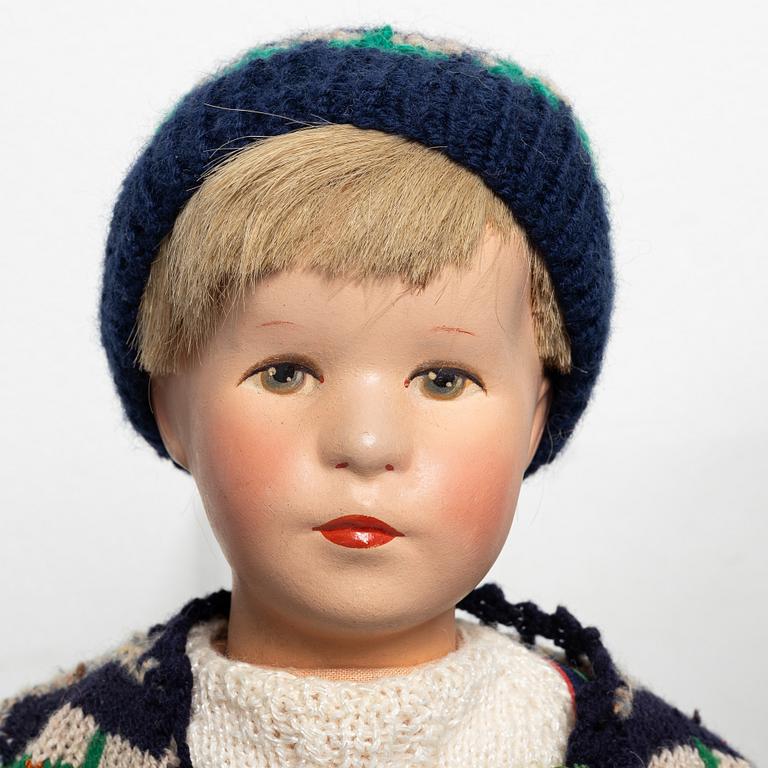 Dolls, two pieces, Käthe Kruse-like, likely Germany, 1930s/40s.