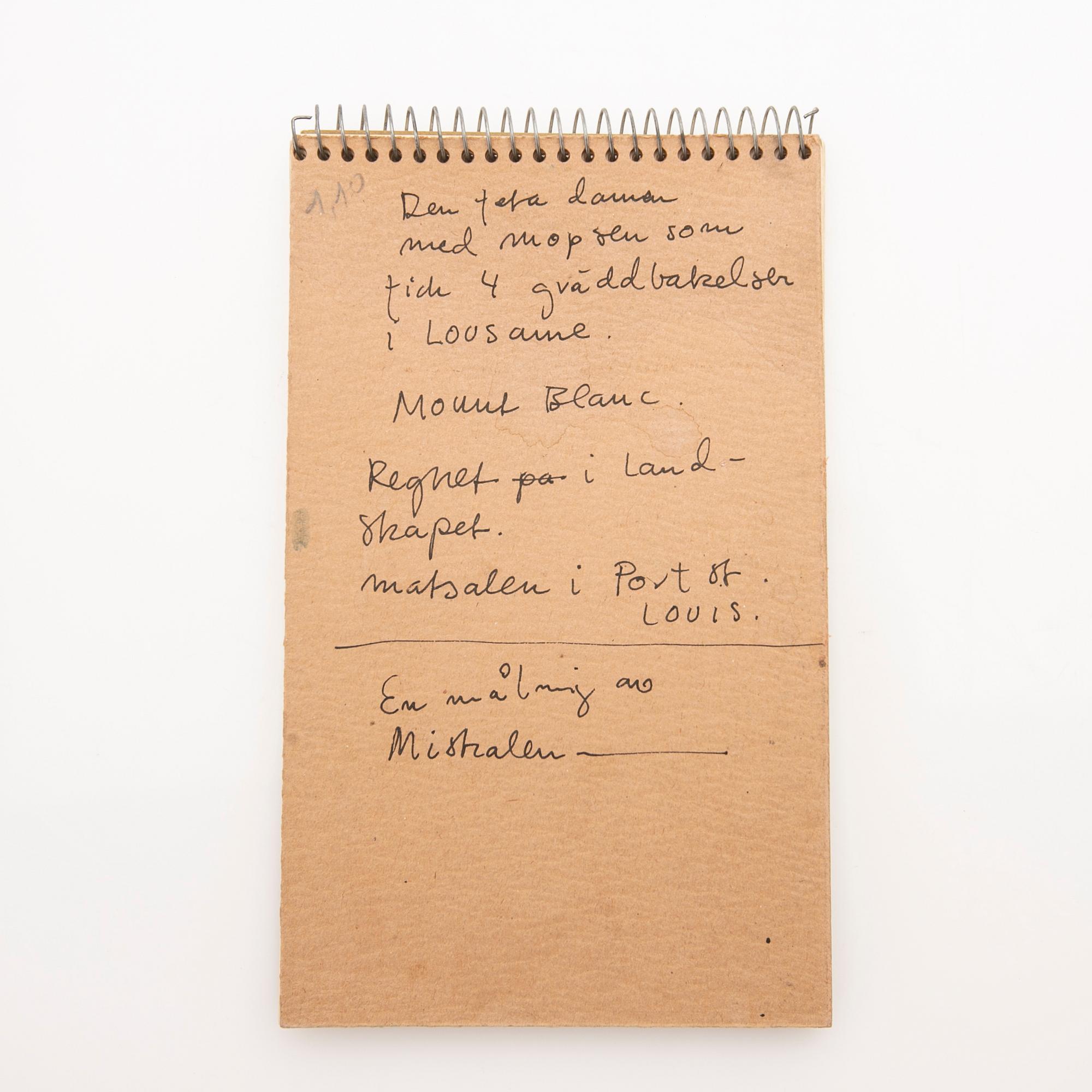 Madeleine Pyk, Sketchbook.