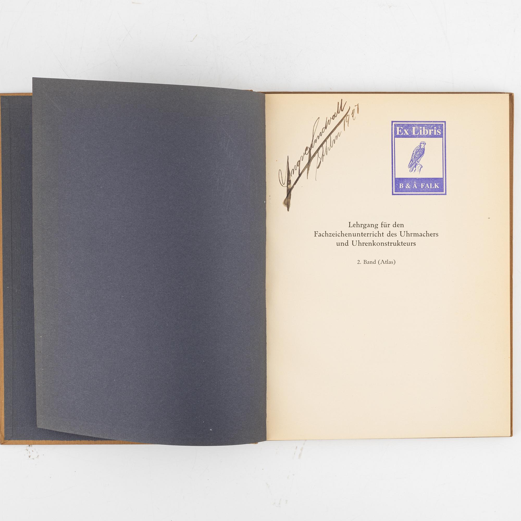 Books about clocks and watchmaking – 4 vols.