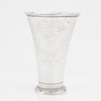 Petter Gillberg, bägare, silver, Varberg, 1791.