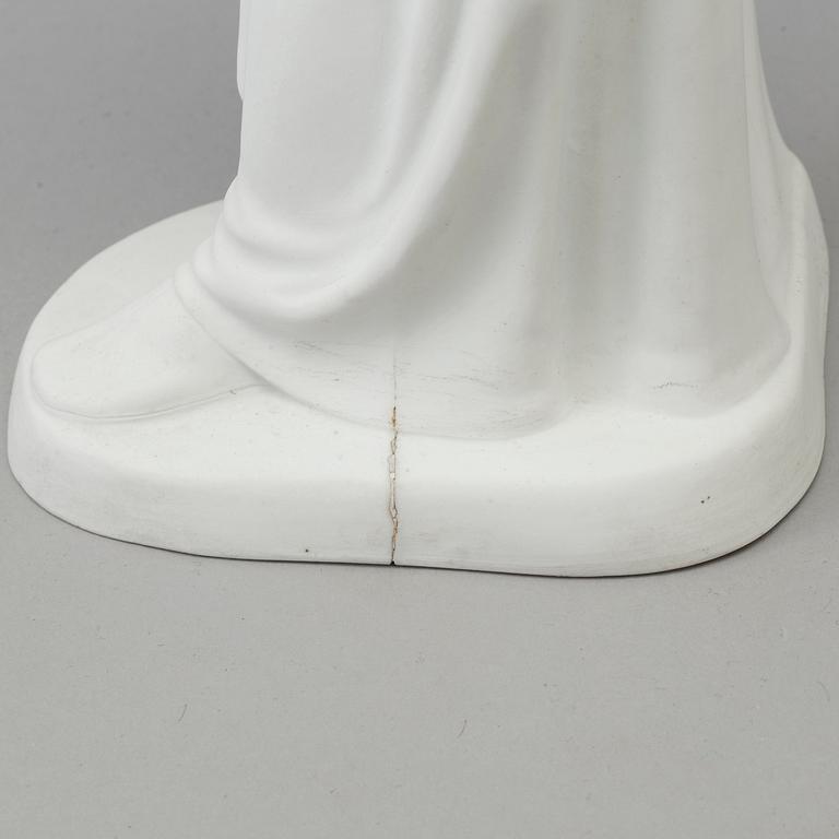 A bisquit sculpture of a 'Farisé' after Bertel Thorvaldsen. Bing & Gröndahl, Denmark, 20th Century.
