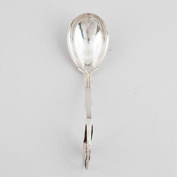 Georg Jensen, a silver serving spoon, Denmark, after 1950.