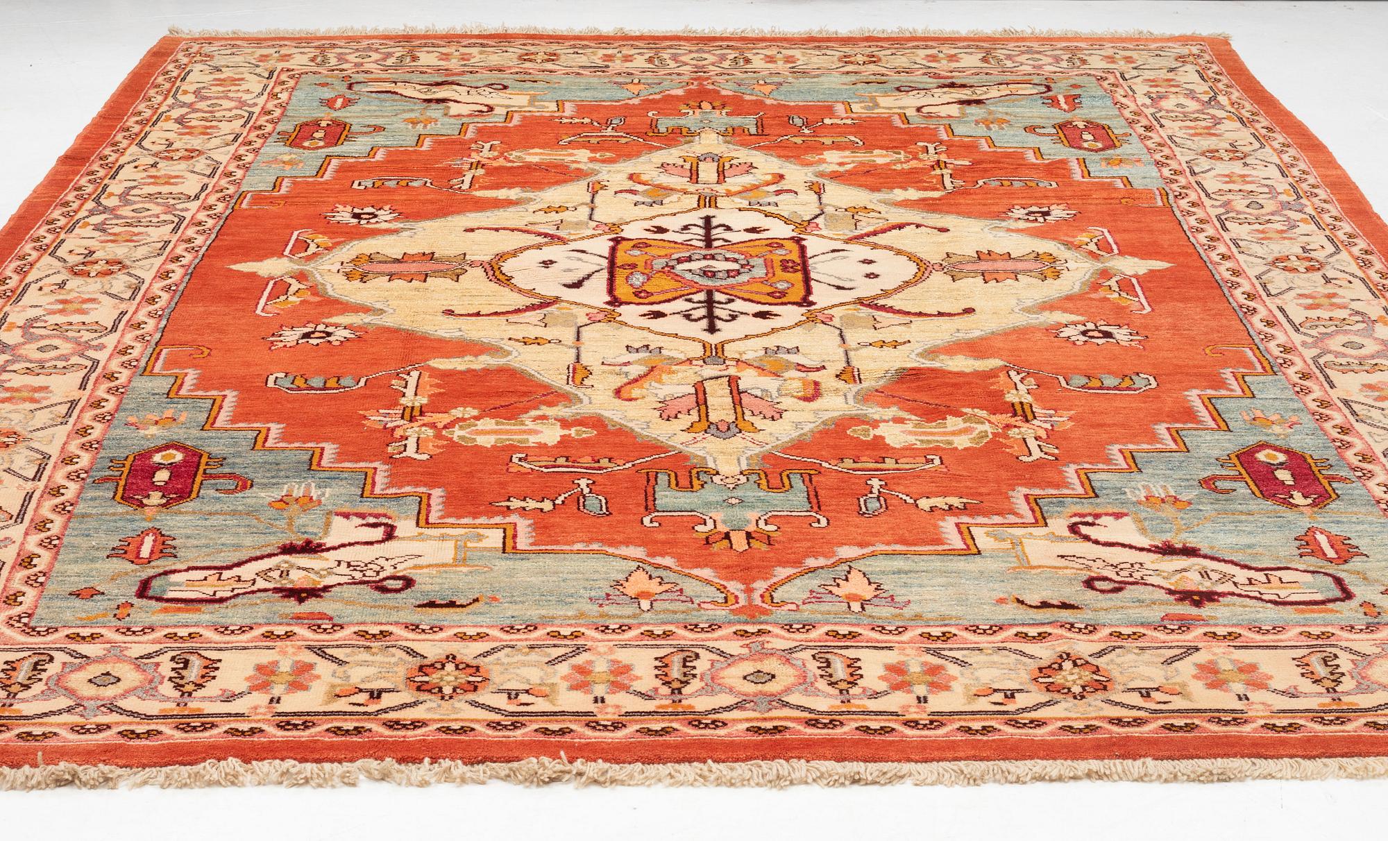 Matta, Västpersisk, Heriz-mönster, ca 432 x 305 cm.