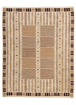 222. Barbro Nilsson, A CARPET, "Salerno grå" ("Kristianstad"), flat weave, ca 261 x 206,5 cm, signed AB MMF BN.