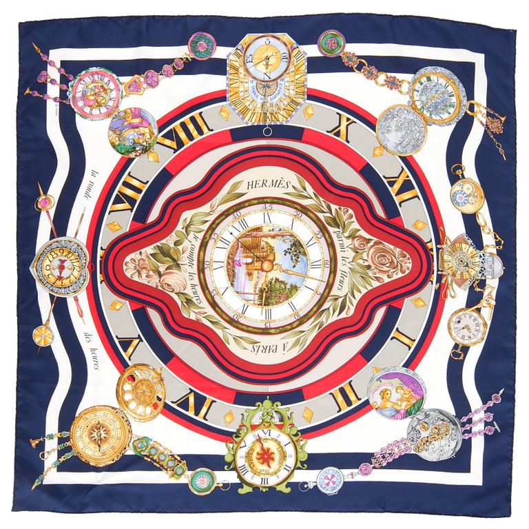 HERMÈS, scarf, "Parmis les Fleures".