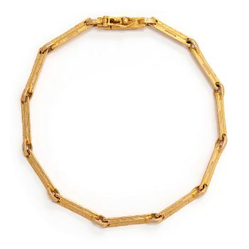 Björn Weckström, a 14K gold bracelet, 'Seita' for Lapponia 1978.