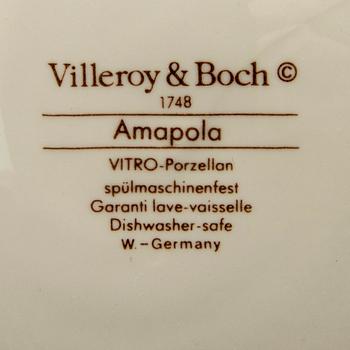 SERVIS Villeroy Boch 27 dlr "Amapola" porslin 1900-talets senare del.