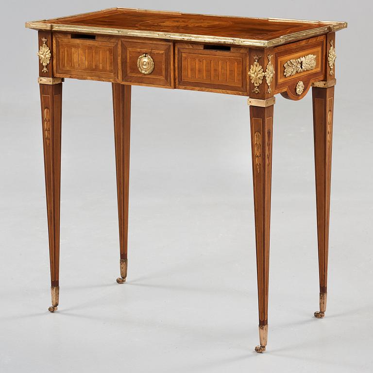 A Gustavian late 18th century table by Georg Haupt (not signed), master 1770.