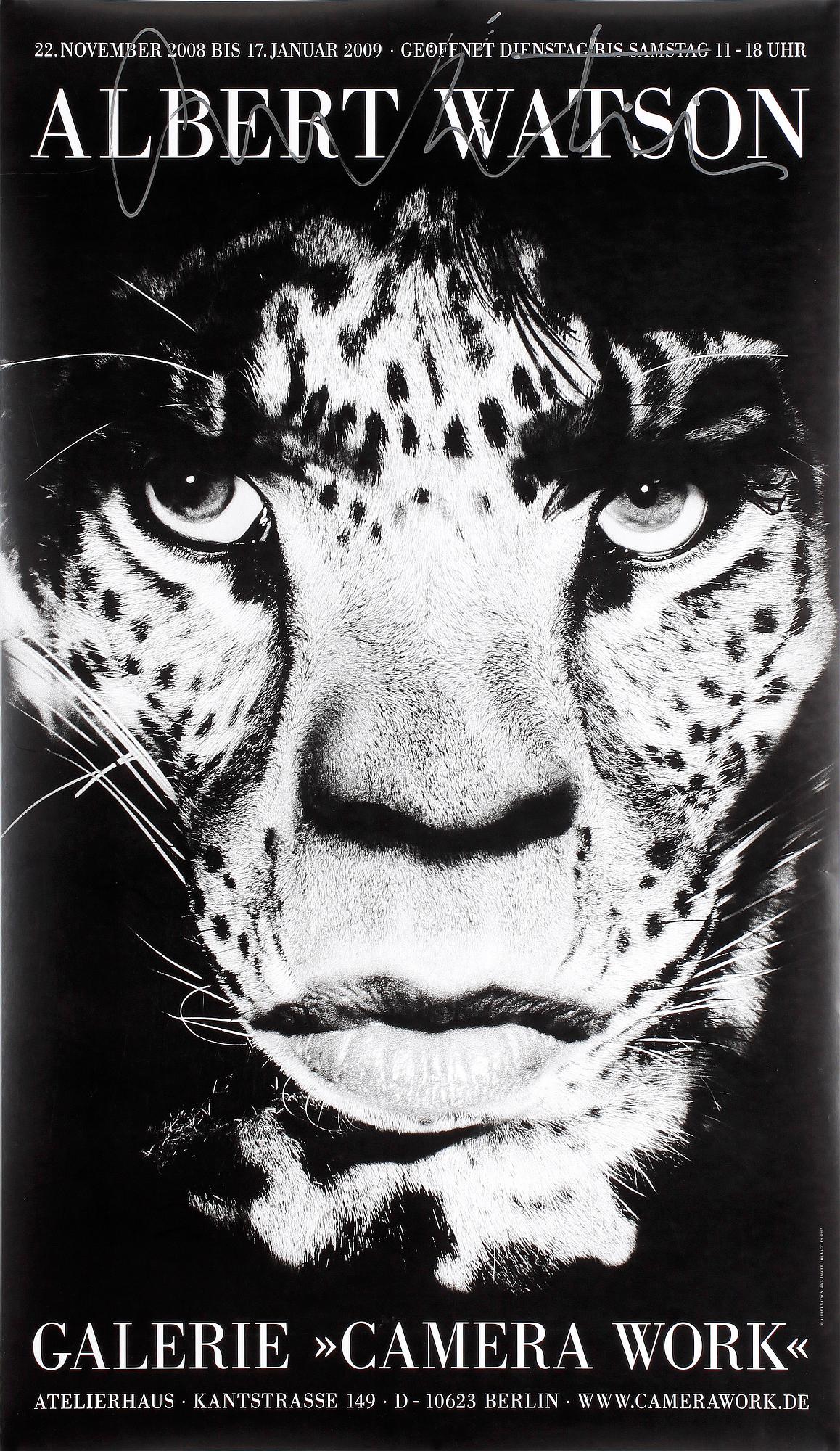 UTSTÄLLNINGSAFFISCH, Albert Watson, signerad.