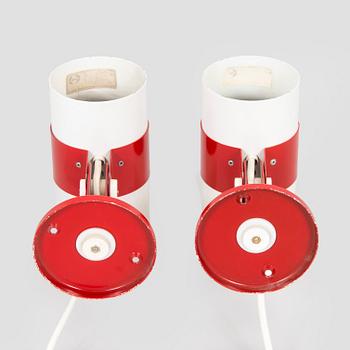 A pair of 1960s wall lights for Stockmann Orno.