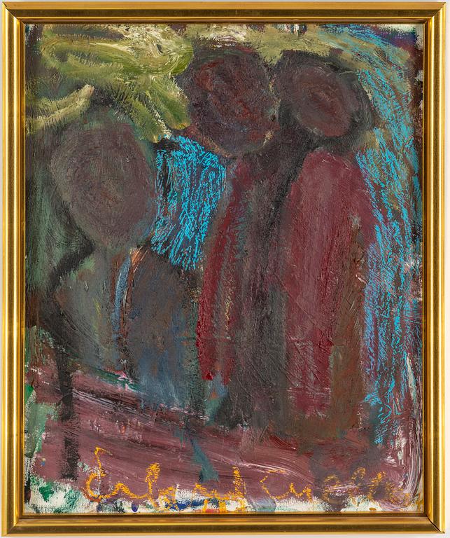 ERLAND CULLBERG, oil on canvas/paper-panel, signed.