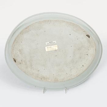 A blue and white export porcelain dish, China, Qianlong (1736-95).