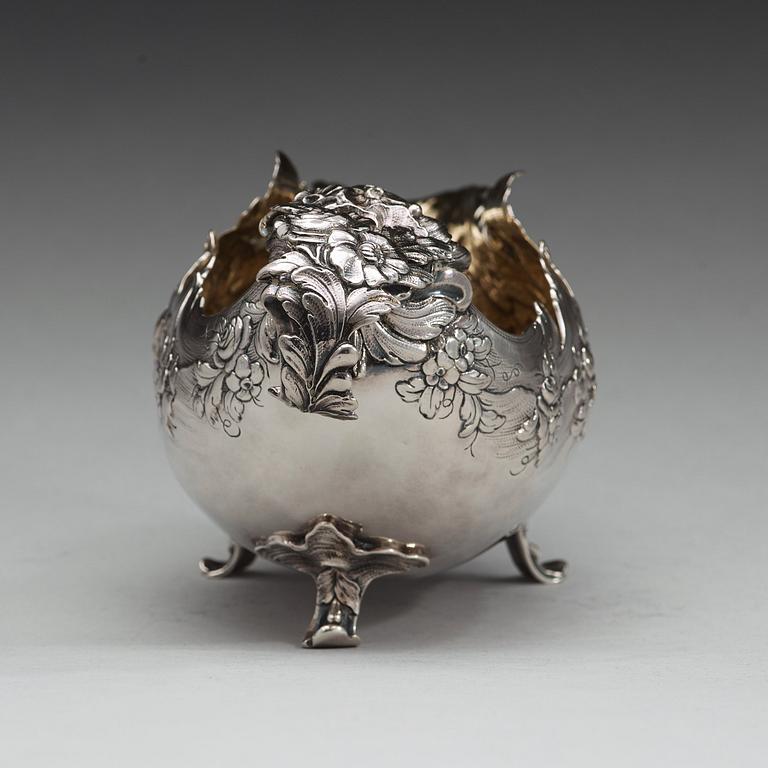 JOHAN BERGENGREN, Kristianstad 1764, gräddsnäcka, silver, rokoko.